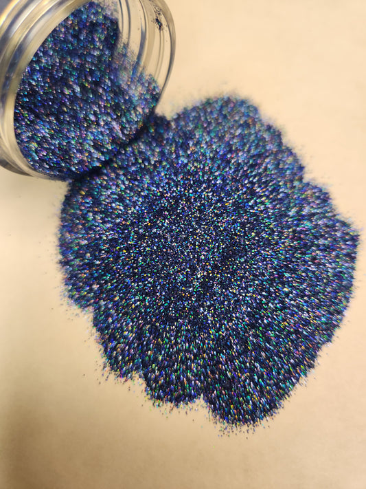 Deep Sea - .2mm Holographic Sea Blue Extra Fine Glitter - 2oz