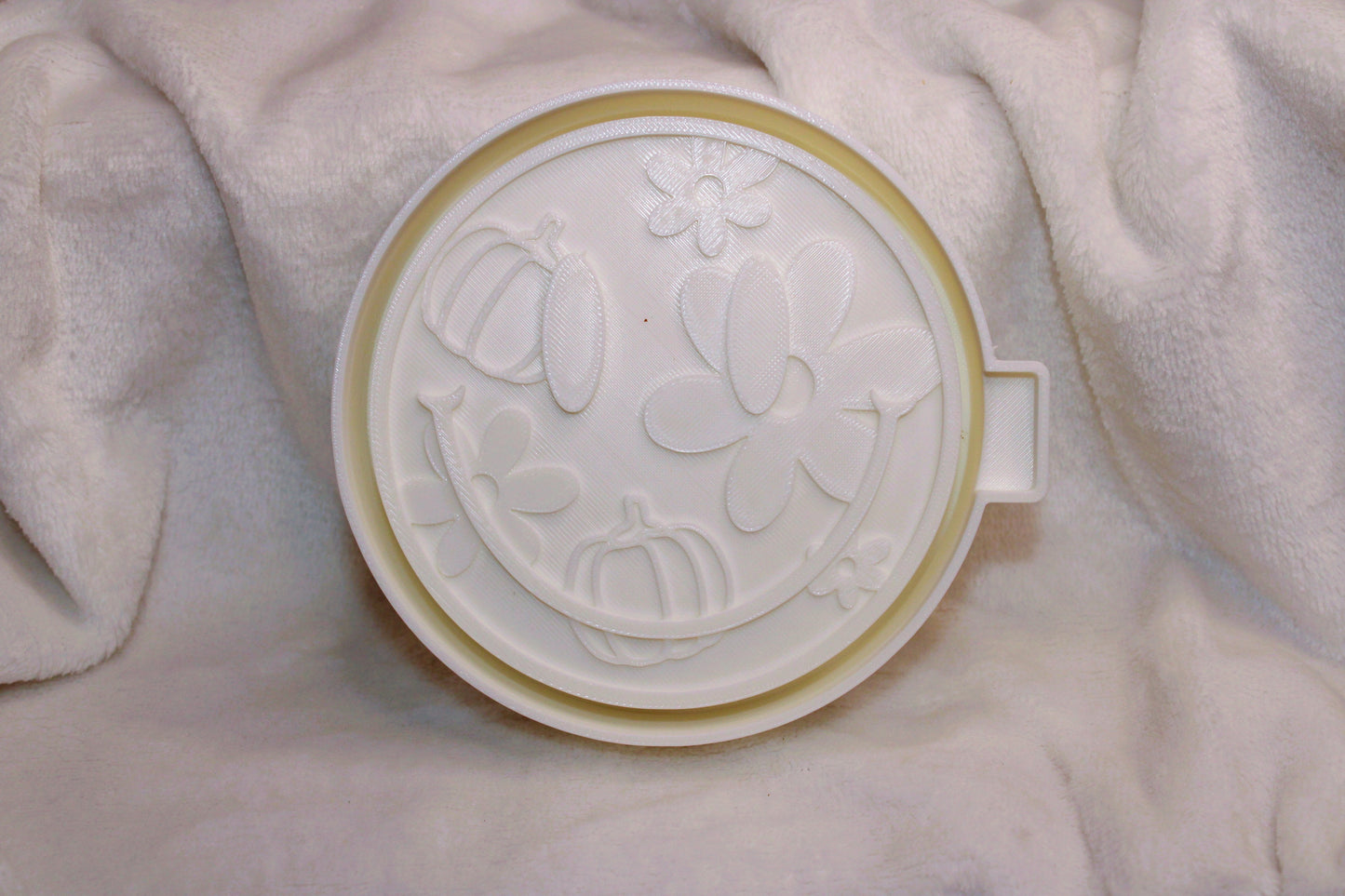 Smiley face pumpkin & Flower Freshie Mold