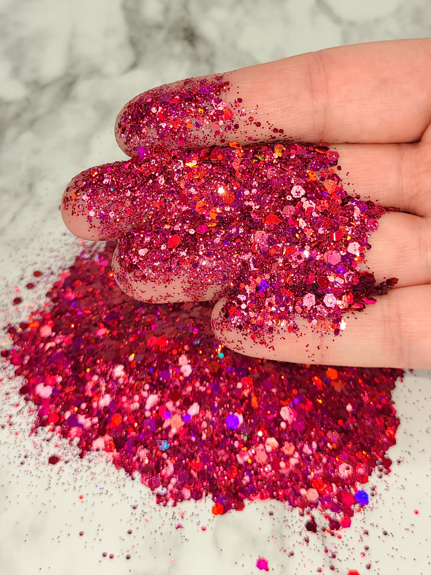 Rose Petals - General Mixed Holographic Glitter - 2oz