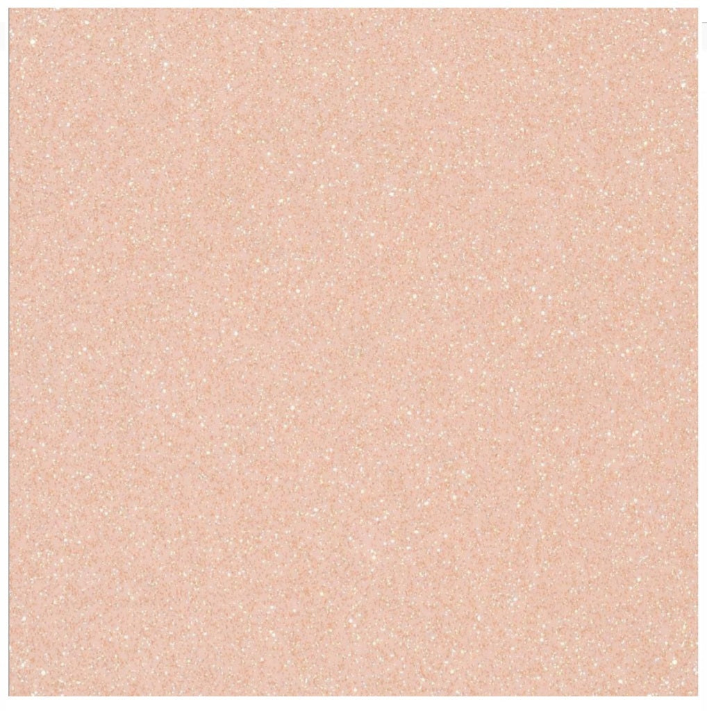 Bridal Pink Sparkle Glitter Metallic Cast Vinyl - 12" x 12" sheets