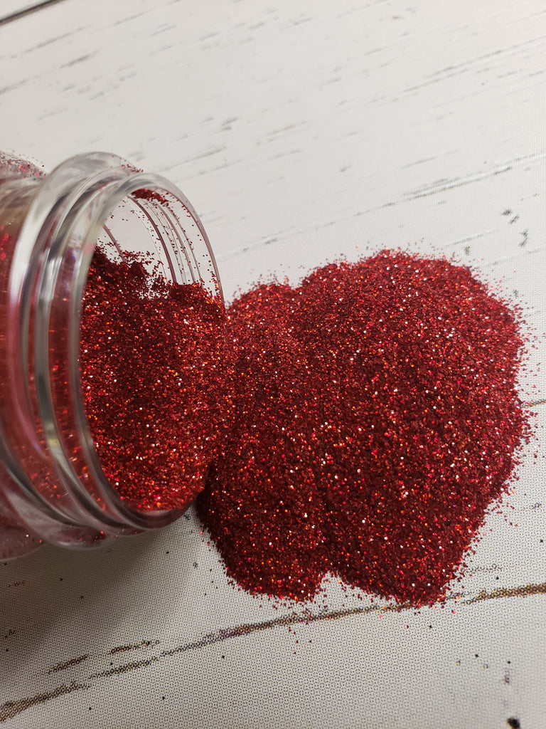 Lady in Red - .2mm Holographic Red Extra Fine Glitter - 2oz