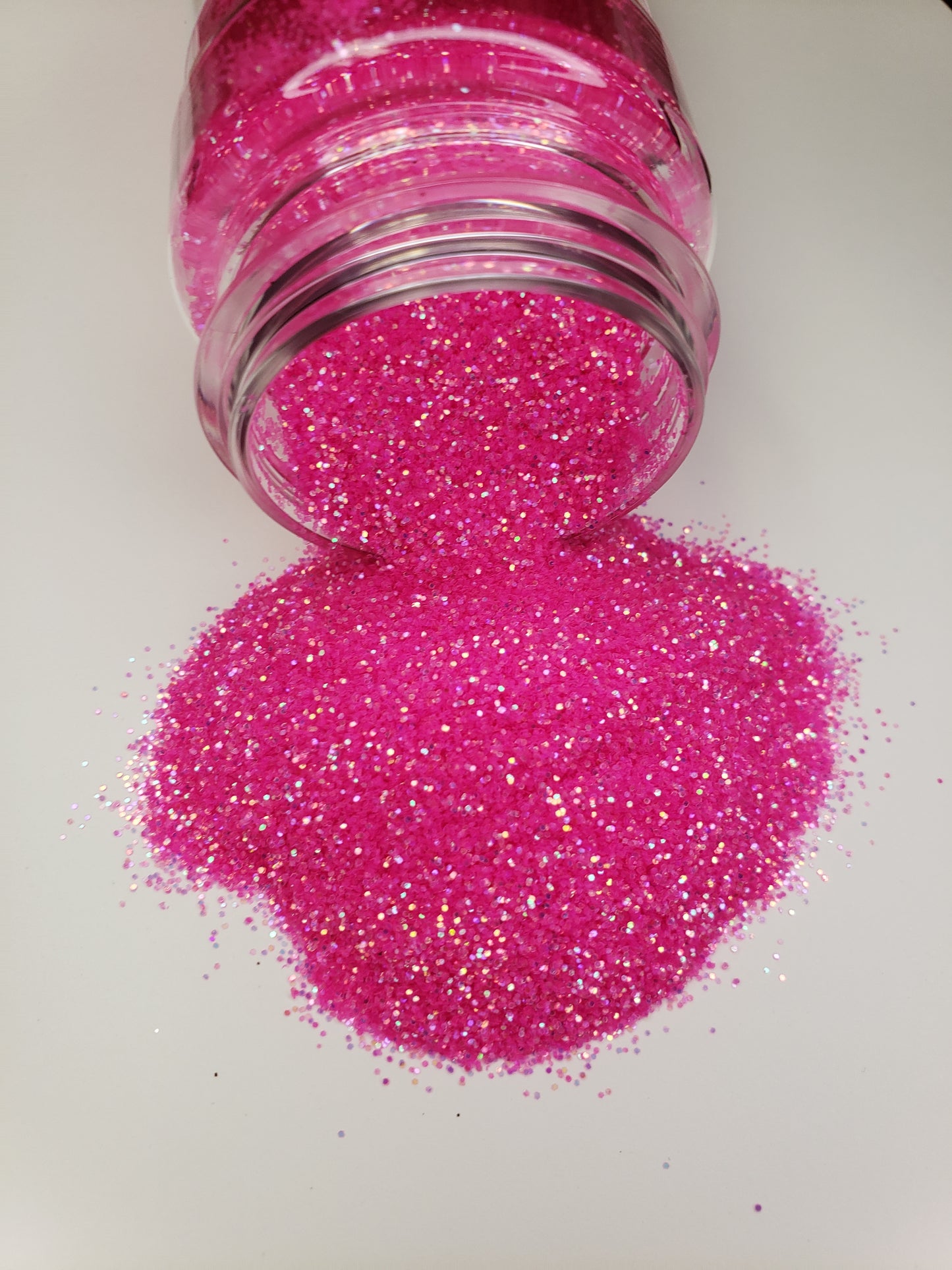 Pinkest Princess - .4mm High Brightness Pink Iridescent Fine Glitter - 2oz