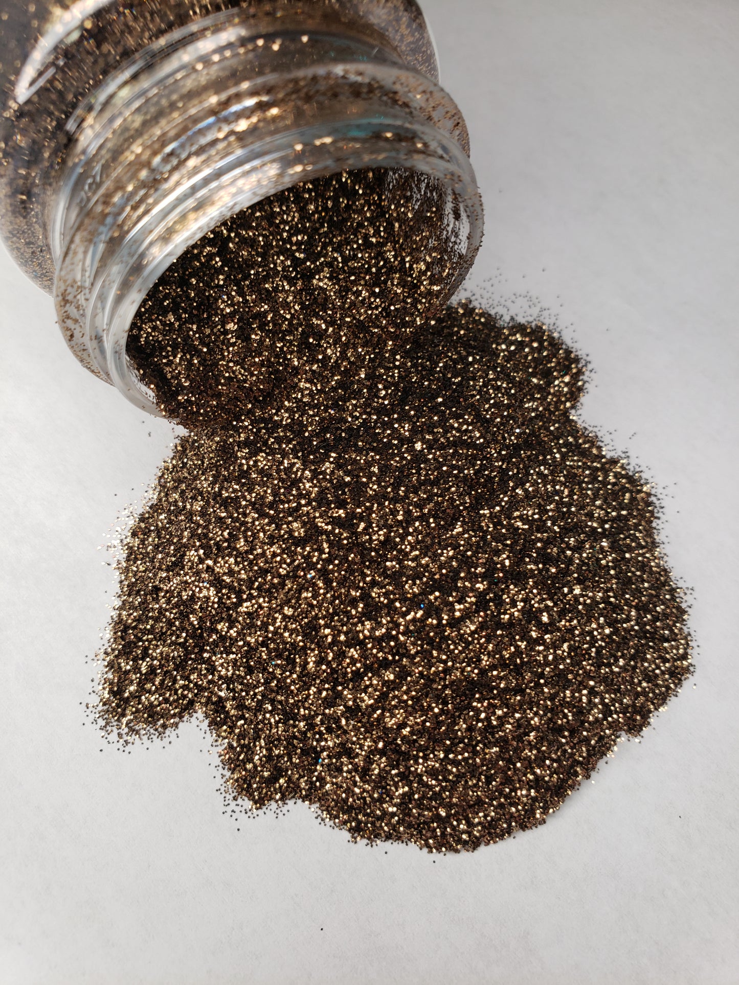 Coffee Time - .2mm Fine Metallic Brown Polyester Glitter - 2oz