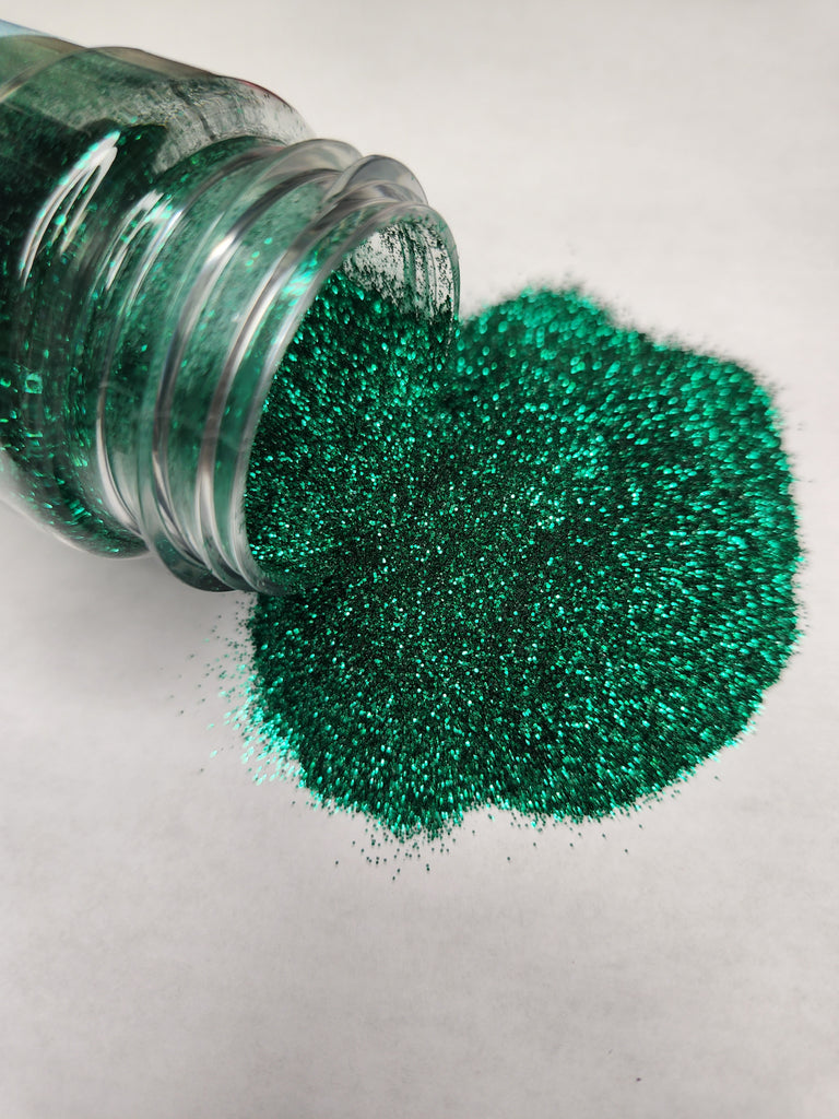 Turf - .2mm Fine Metallic Green Polyester Glitter - 2oz