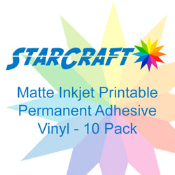 Matte Inkjet Printable Permanent Adhesive Vinyl